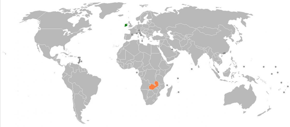 Замбія на карті світу