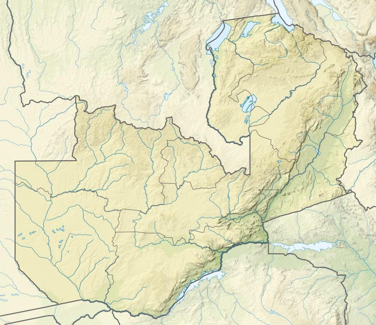 Карта річки Замбії 