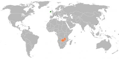 Замбія на карті світу